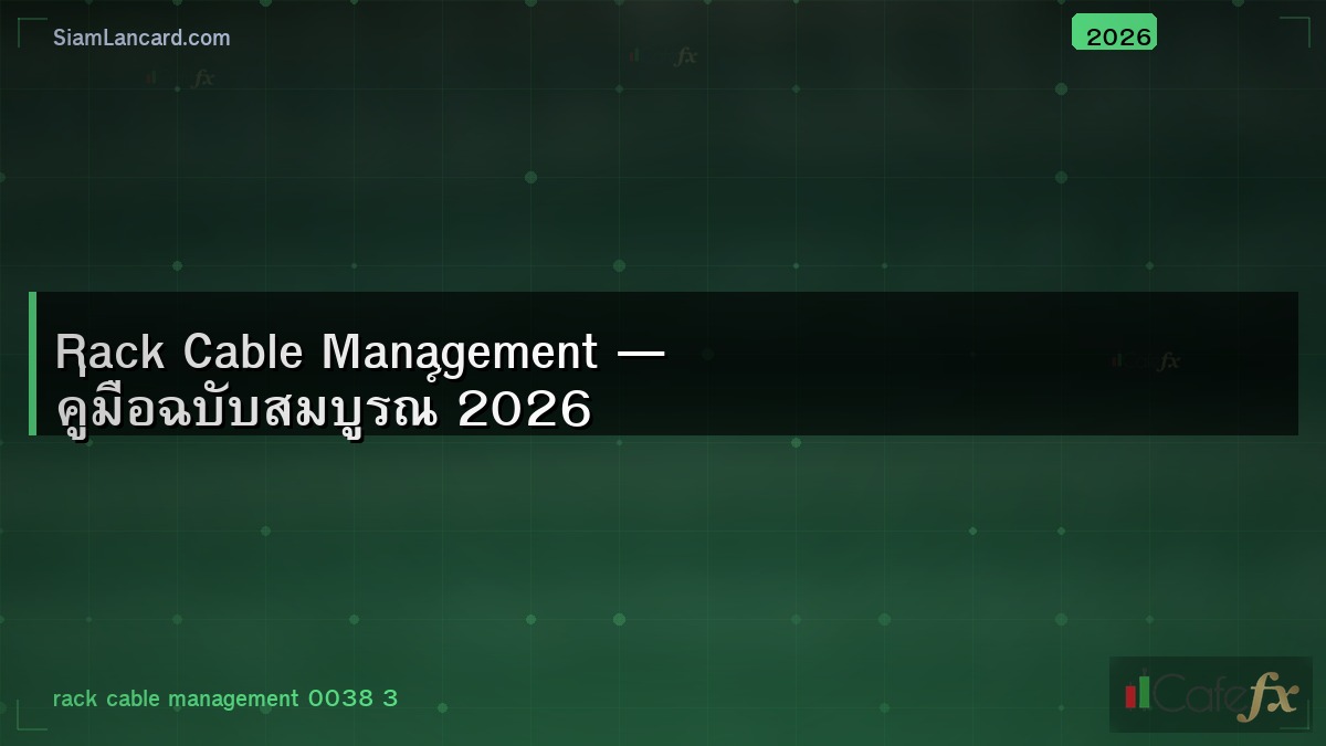 Rack Cable Management — คู่มือฉบับสมบูรณ์ 2026