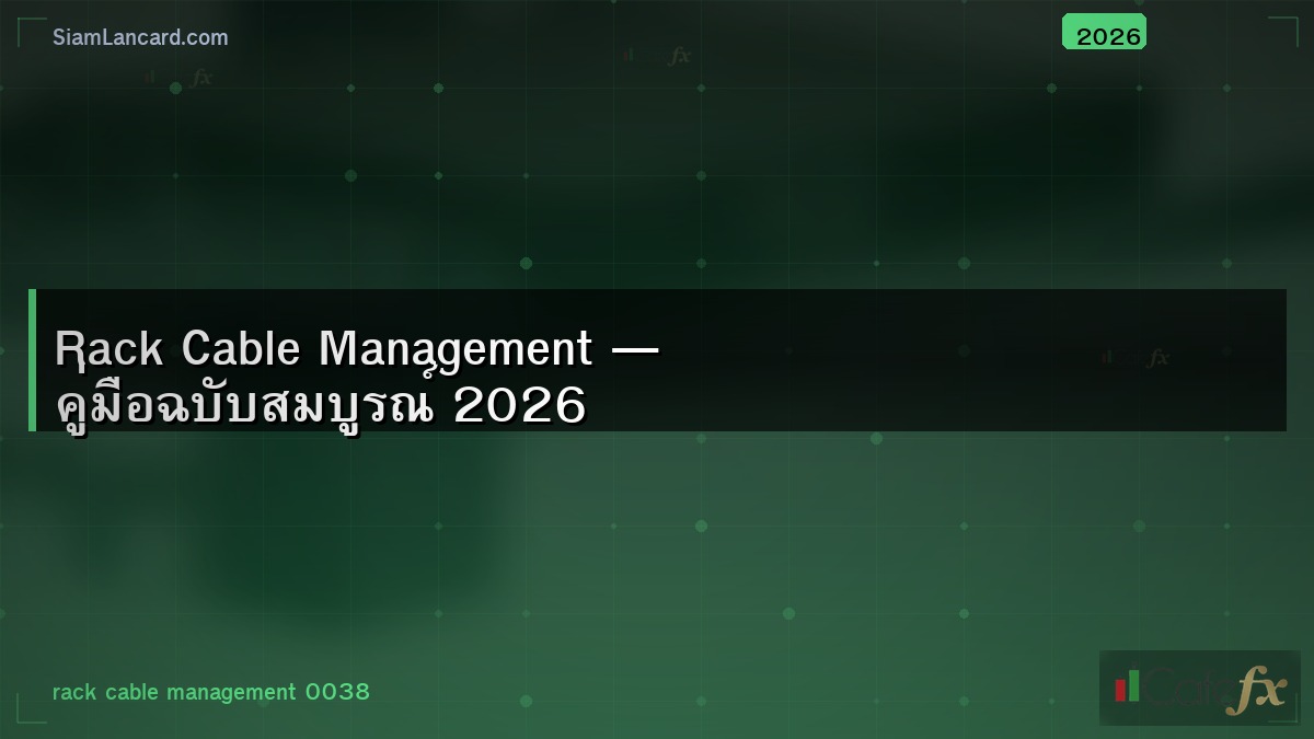 Rack Cable Management — คู่มือฉบับสมบูรณ์ 2026