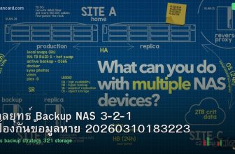 กลยุทธ์ Backup NAS 3-2-1 ป้องกันข้อมูลหาย 20260310183223