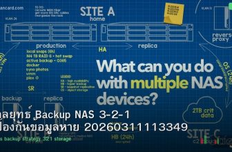 กลยุทธ์ Backup NAS 3-2-1 ป้องกันข้อมูลหาย 20260311113349