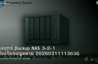กลยุทธ์ Backup NAS 3-2-1 ป้องกันข้อมูลหาย 20260311113636