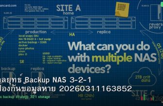 กลยุทธ์ Backup NAS 3-2-1 ป้องกันข้อมูลหาย 20260311163852