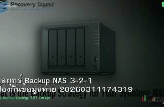 กลยุทธ์ Backup NAS 3-2-1 ป้องกันข้อมูลหาย 20260311174319