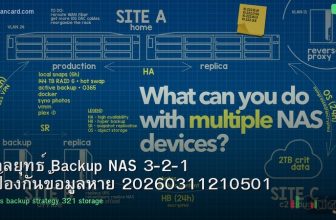 กลยุทธ์ Backup NAS 3-2-1 ป้องกันข้อมูลหาย 20260311210501