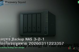 กลยุทธ์ Backup NAS 3-2-1 ป้องกันข้อมูลหาย 20260311223357