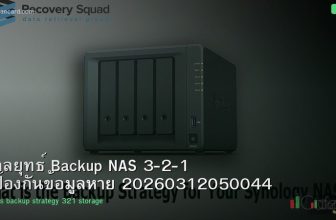 กลยุทธ์ Backup NAS 3-2-1 ป้องกันข้อมูลหาย 20260312050044