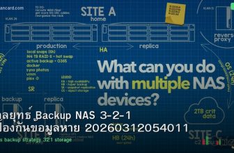 กลยุทธ์ Backup NAS 3-2-1 ป้องกันข้อมูลหาย 20260312054011