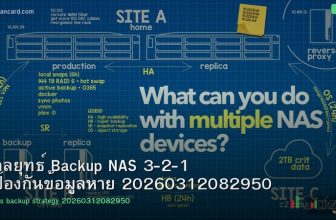 กลยุทธ์ Backup NAS 3-2-1 ป้องกันข้อมูลหาย 20260312082950