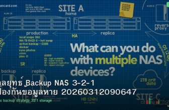 กลยุทธ์ Backup NAS 3-2-1 ป้องกันข้อมูลหาย 20260312090647