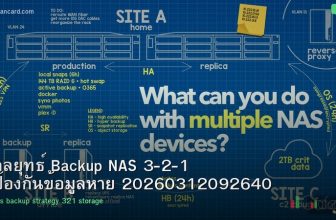 กลยุทธ์ Backup NAS 3-2-1 ป้องกันข้อมูลหาย 20260312092640