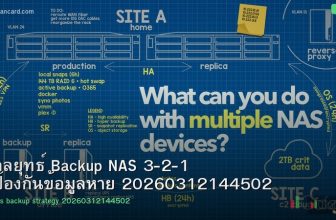 กลยุทธ์ Backup NAS 3-2-1 ป้องกันข้อมูลหาย 20260312144502