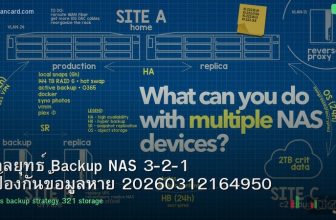 กลยุทธ์ Backup NAS 3-2-1 ป้องกันข้อมูลหาย 20260312164950