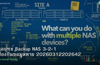 กลยุทธ์ Backup NAS 3-2-1 ป้องกันข้อมูลหาย 20260312202642