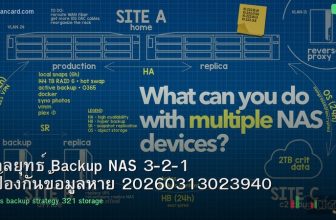 กลยุทธ์ Backup NAS 3-2-1 ป้องกันข้อมูลหาย 20260313023940