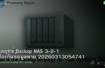 กลยุทธ์ Backup NAS 3-2-1 ป้องกันข้อมูลหาย 20260313054741