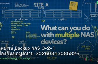กลยุทธ์ Backup NAS 3-2-1 ป้องกันข้อมูลหาย 20260313085826