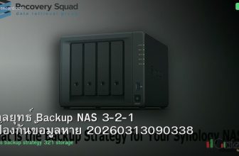 กลยุทธ์ Backup NAS 3-2-1 ป้องกันข้อมูลหาย 20260313090338
