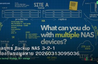 กลยุทธ์ Backup NAS 3-2-1 ป้องกันข้อมูลหาย 20260313095036