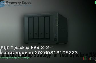 กลยุทธ์ Backup NAS 3-2-1 ป้องกันข้อมูลหาย 20260313105223