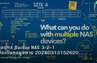 กลยุทธ์ Backup NAS 3-2-1 ป้องกันข้อมูลหาย 20260313152620