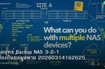 กลยุทธ์ Backup NAS 3-2-1 ป้องกันข้อมูลหาย 20260314162625
