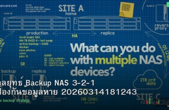 กลยุทธ์ Backup NAS 3-2-1 ป้องกันข้อมูลหาย 20260314181243
