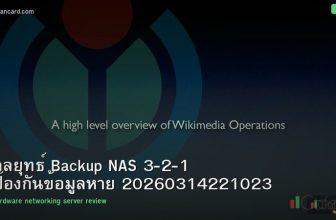 กลยุทธ์ Backup NAS 3-2-1 ป้องกันข้อมูลหาย 20260314221023