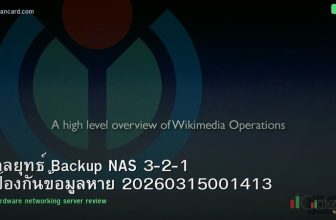 กลยุทธ์ Backup NAS 3-2-1 ป้องกันข้อมูลหาย 20260315001413