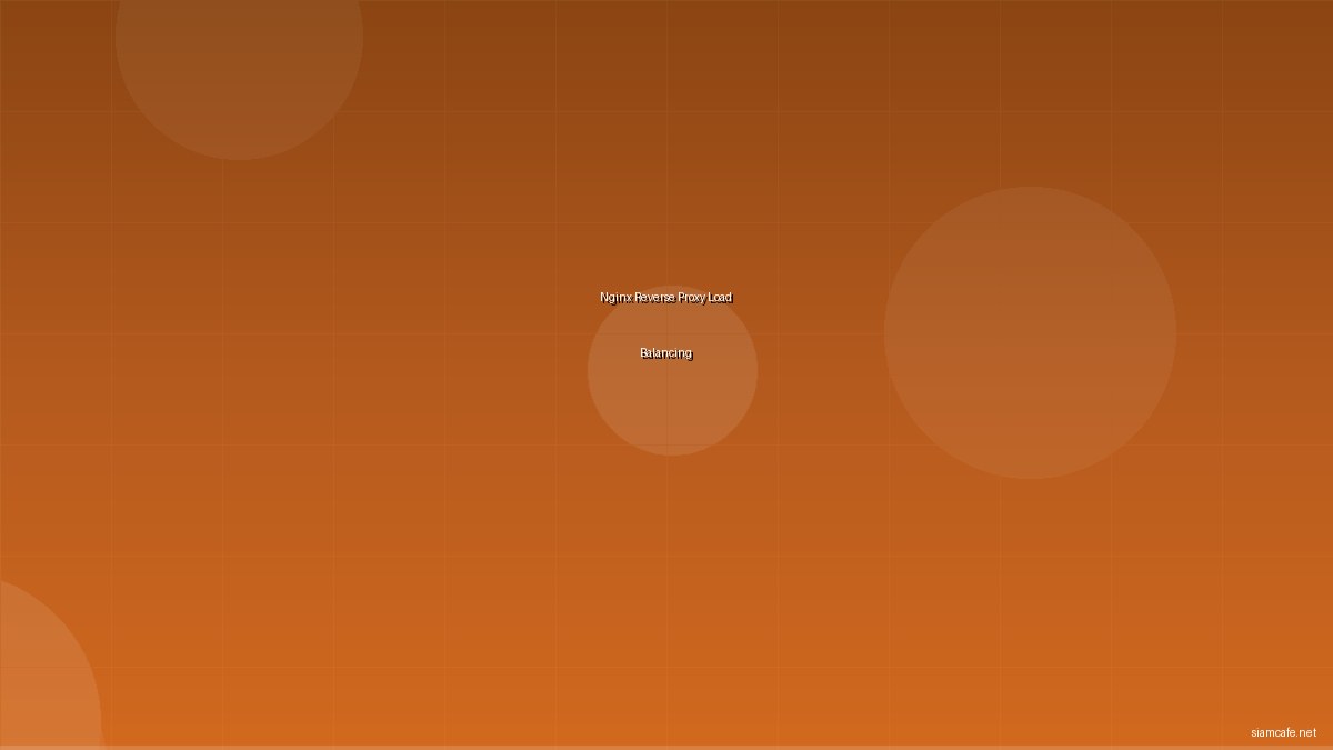 Nginx Reverse Proxy Load Balancing คู่มือตั้งค่า