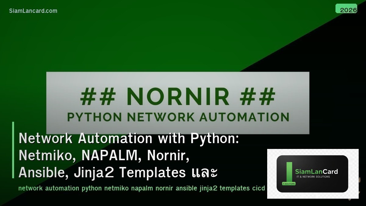 Network Automation with Python: Netmiko, NAPALM, Nornir, Ansible, Jinja2 Templat