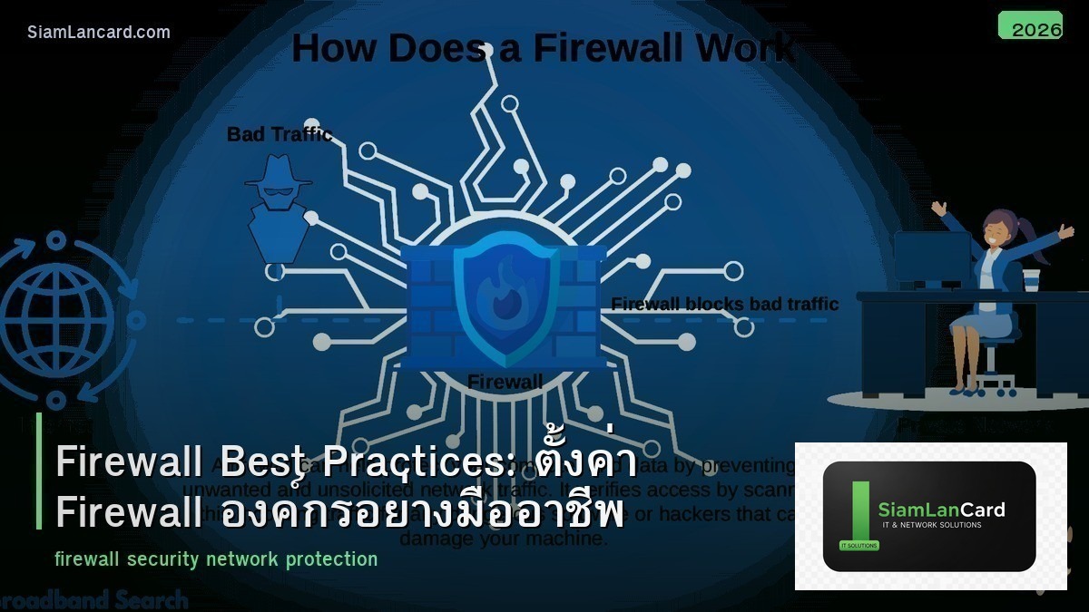 Firewall Best Practices: ตั้งค่า Firewall องค์กรอย่างมืออาชีพ