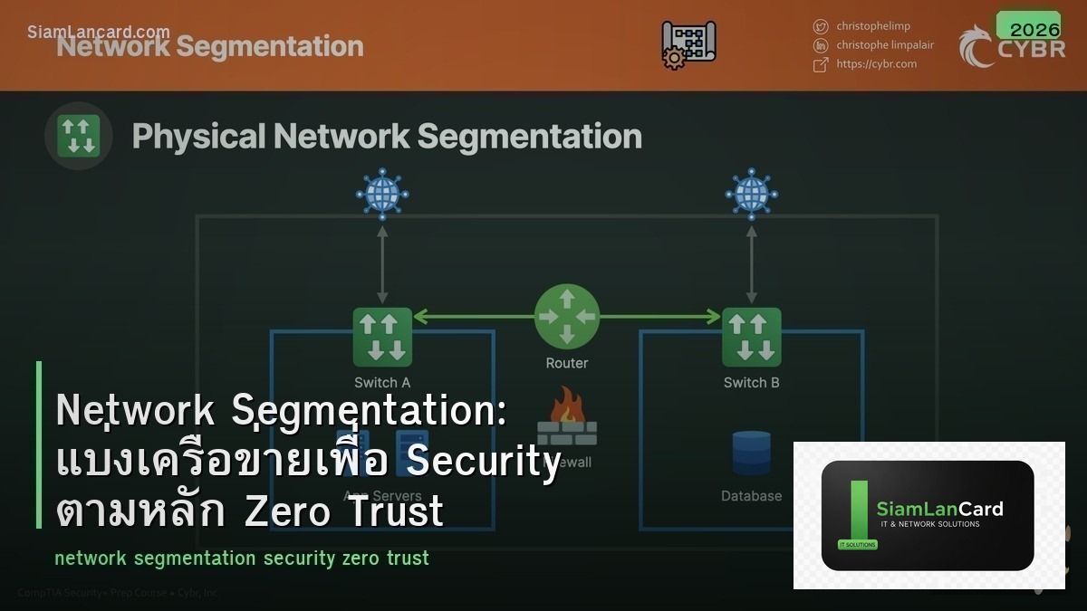 Network Segmentation: แบ่งเครือข่ายเพื่อ Security ตามหลัก Zero Trust