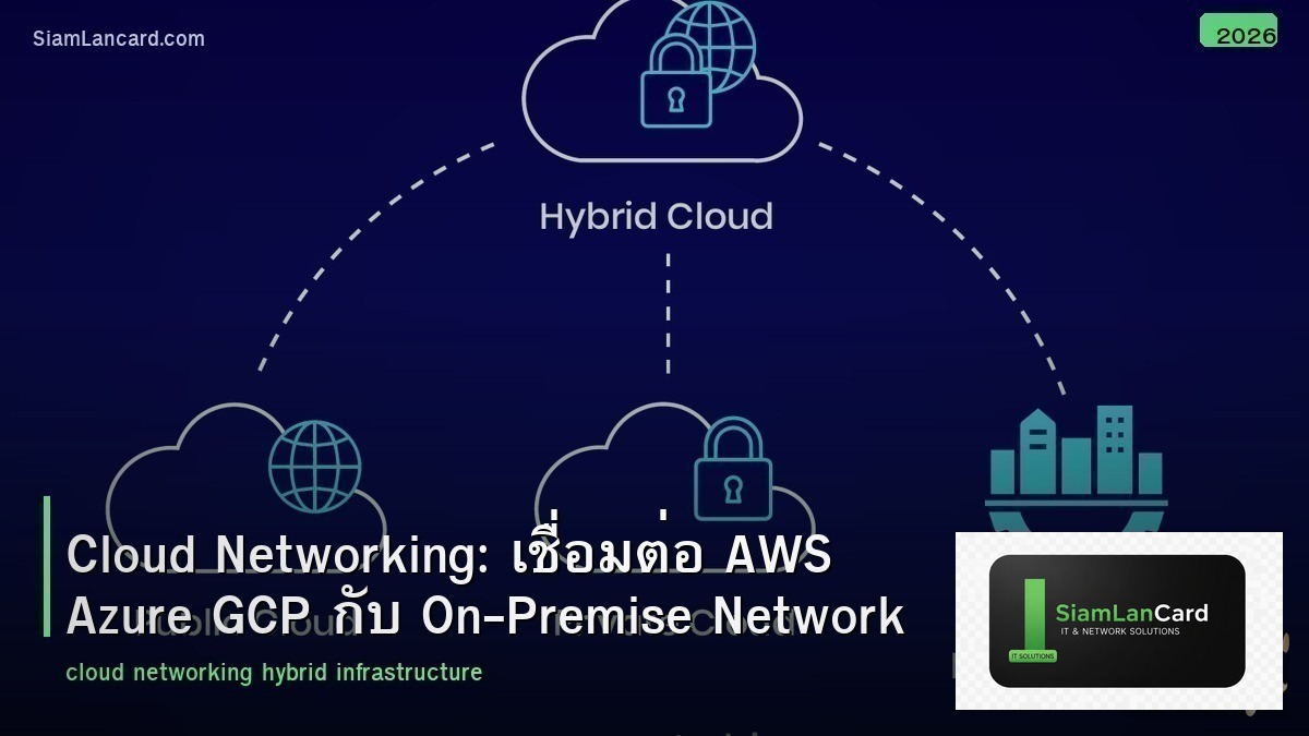 Cloud Networking: เชื่อมต่อ AWS Azure GCP กับ On-Premise Network