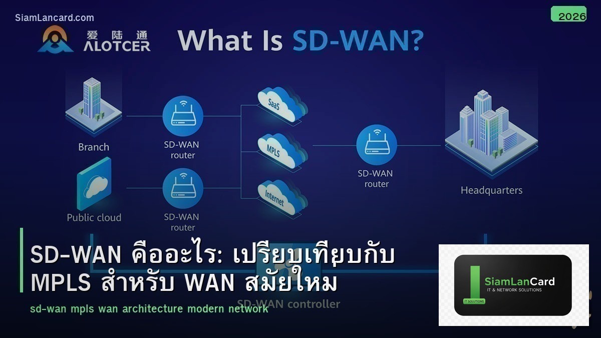 SD-WAN คืออะไร: เปรียบเทียบกับ MPLS สำหรับ WAN สมัยใหม่