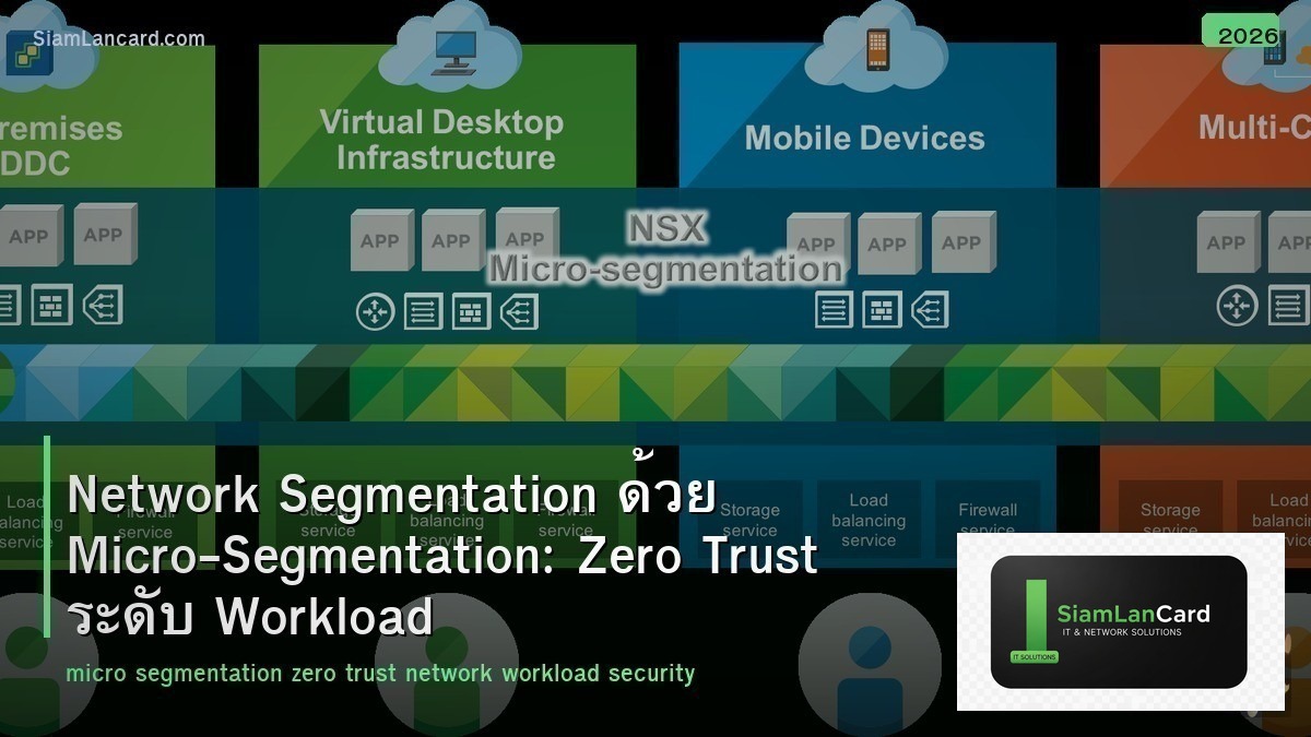 Network Segmentation ด้วย Micro-Segmentation: Zero Trust ระดับ Workload