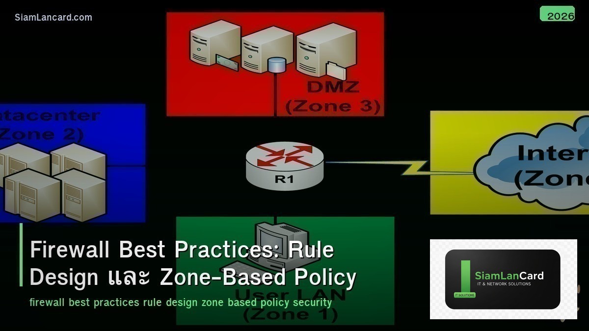 Firewall Best Practices: Rule Design และ Zone-Based Policy