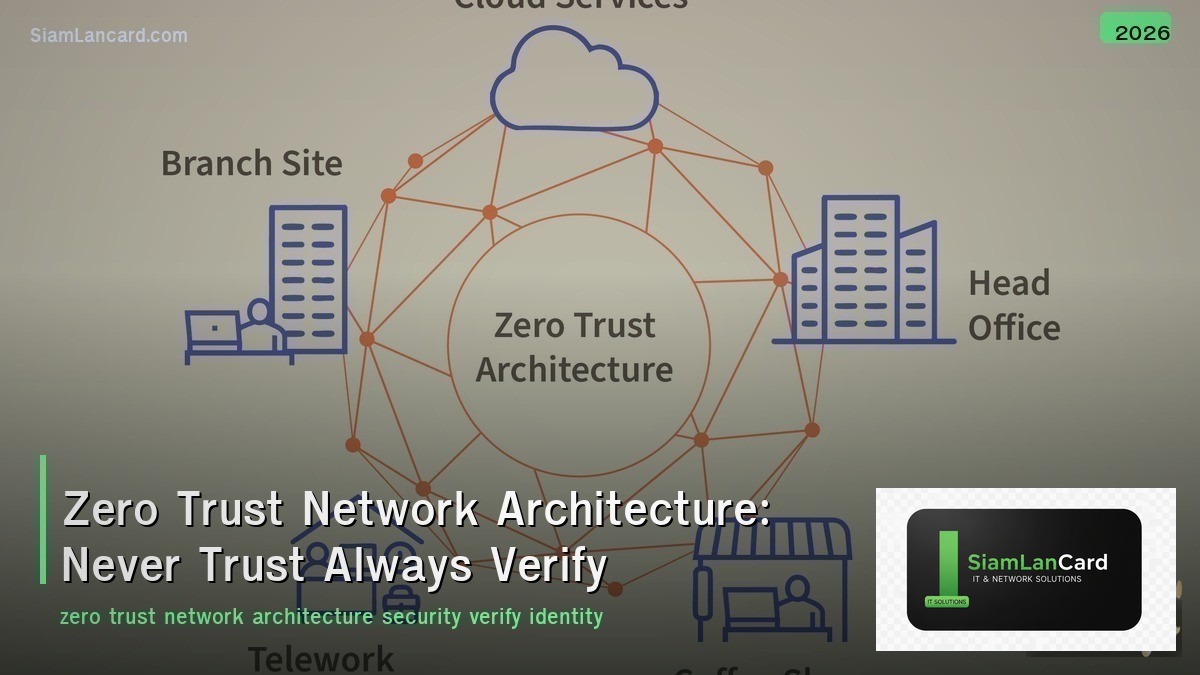 Zero Trust Network Architecture: Never Trust Always Verify