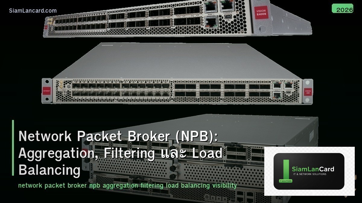 Network Packet Broker (NPB): Aggregation, Filtering และ Load Balancing