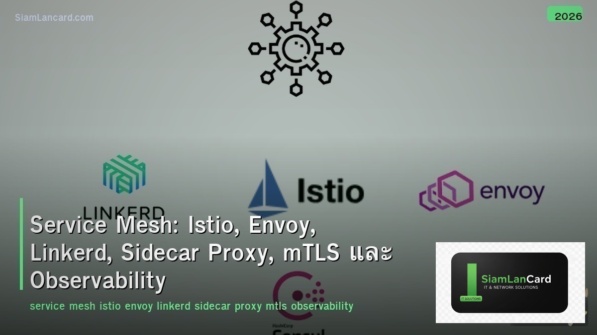 Service Mesh: Istio, Envoy, Linkerd, Sidecar Proxy, mTLS และ Observability