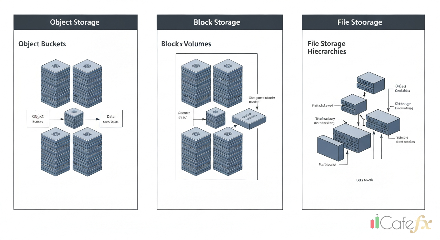 Object Storage vs Block Storage vs File Storage: เลือกแบบไหนดี
