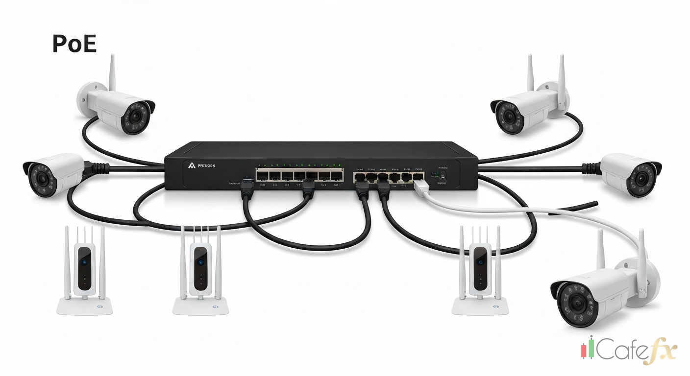 PoE Switch คืออะไร: จ่ายไฟผ่านสาย LAN สำหรับ IP Camera และ AP