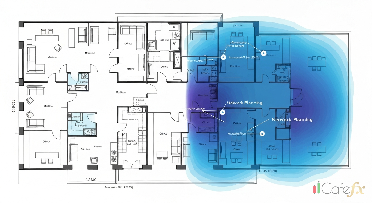 วาง Access Point ตำแหน่งไหนดี: คู่มือออกแบบ WiFi ให้ครอบคลุมทั้งออฟฟิศ