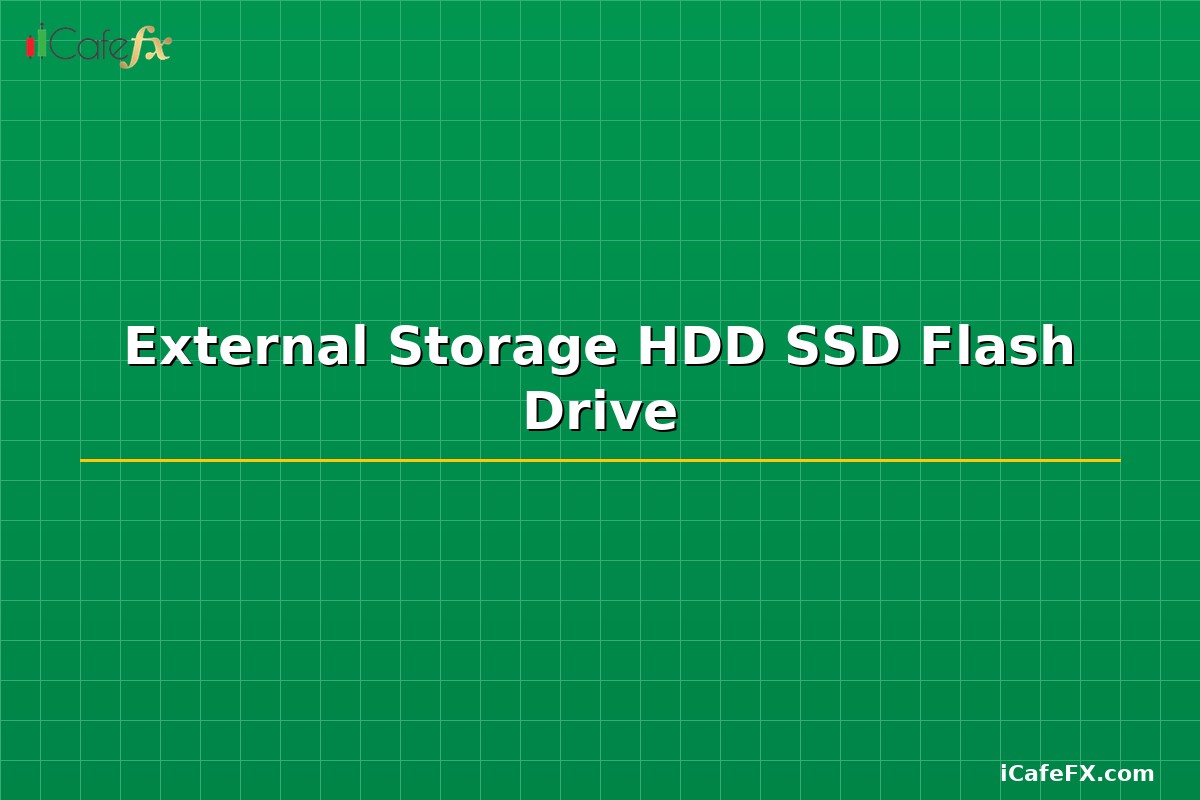 External Storage HDD SSD Flash Drive