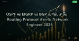 OSPF vs EIGRP vs BGP เปรียบเทียบ Routing Protocol สำหรับ Network Engineer 2026