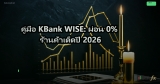 คู่มือ KBank WISE: ผ่อน 0% ร้านค้าเด็ดปี 2026
