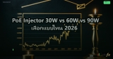 PoE Injector 30W vs 60W vs 90W เลือกแบบไหน 2026