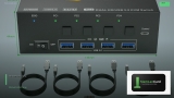 KVM Switch HDMI 4K สลับจอ Server หลายตัว