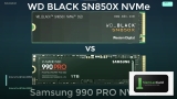 Samsung 990 Pro vs WD Black SN850X เปรียบเทียบ 2026